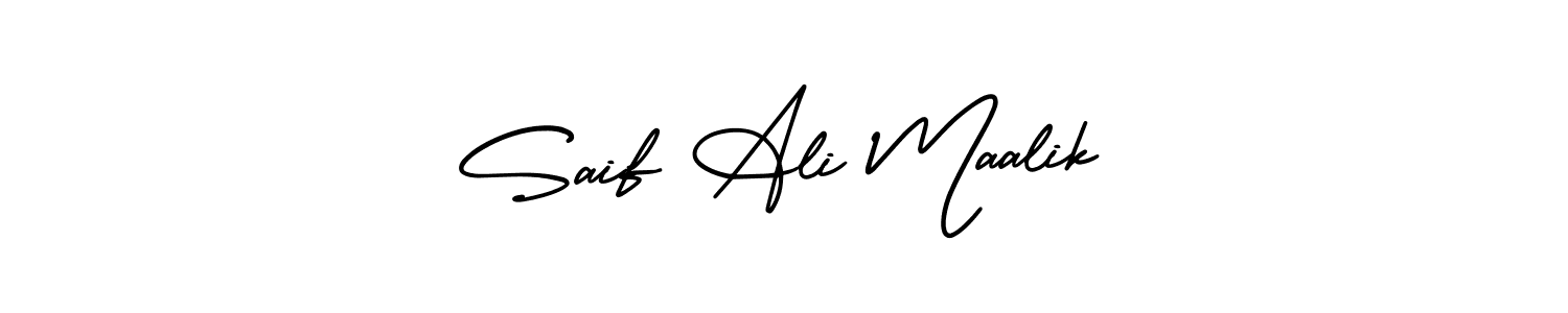if you are searching for the best signature style for your name Saif Ali Maalik. so please give up your signature search. here we have designed multiple signature styles  using AmerikaSignatureDemo-Regular. Saif Ali Maalik signature style 3 images and pictures png