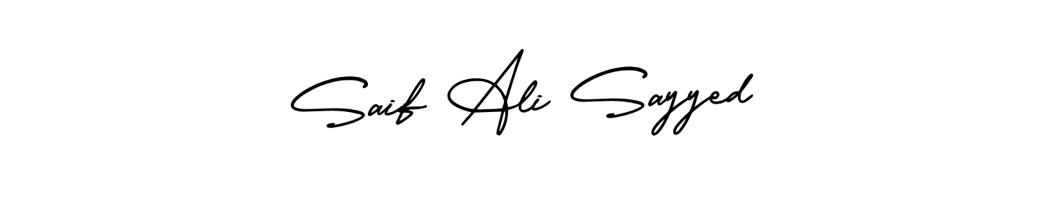 Also You can easily find your signature by using the search form. We will create Saif Ali Sayyed name handwritten signature images for you free of cost using AmerikaSignatureDemo-Regular sign style. Saif Ali Sayyed signature style 3 images and pictures png