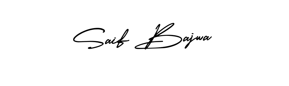 Make a short Saif Bajwa signature style. Manage your documents anywhere anytime using AmerikaSignatureDemo-Regular. Create and add eSignatures, submit forms, share and send files easily. Saif Bajwa signature style 3 images and pictures png