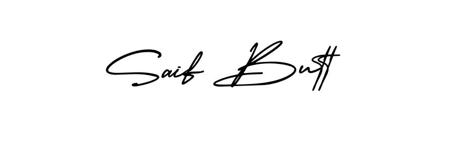 How to Draw Saif Butt signature style? AmerikaSignatureDemo-Regular is a latest design signature styles for name Saif Butt. Saif Butt signature style 3 images and pictures png