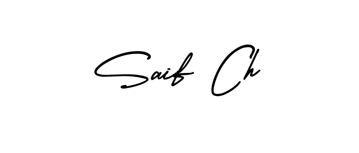 Create a beautiful signature design for name Saif Ch. With this signature (AmerikaSignatureDemo-Regular) fonts, you can make a handwritten signature for free. Saif Ch signature style 3 images and pictures png