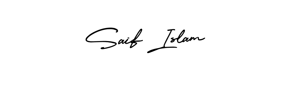 Also You can easily find your signature by using the search form. We will create Saif Islam name handwritten signature images for you free of cost using AmerikaSignatureDemo-Regular sign style. Saif Islam signature style 3 images and pictures png