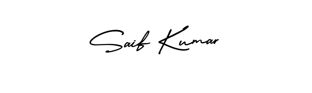 Make a beautiful signature design for name Saif Kumar. With this signature (AmerikaSignatureDemo-Regular) style, you can create a handwritten signature for free. Saif Kumar signature style 3 images and pictures png