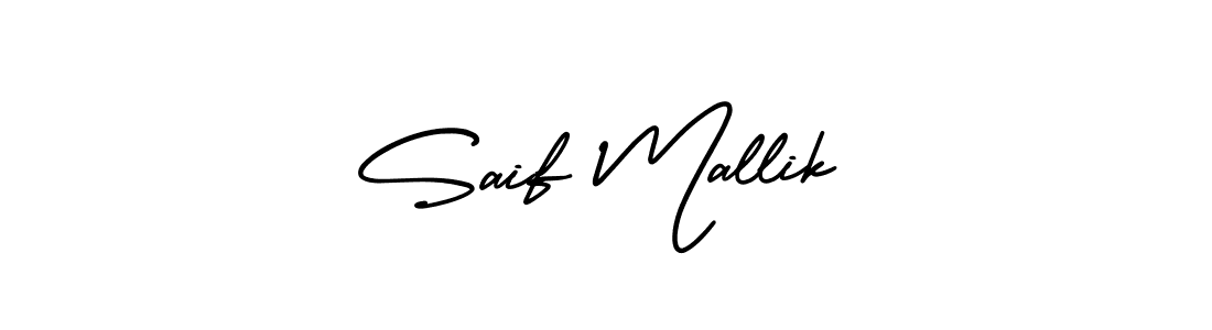 Create a beautiful signature design for name Saif Mallik. With this signature (AmerikaSignatureDemo-Regular) fonts, you can make a handwritten signature for free. Saif Mallik signature style 3 images and pictures png