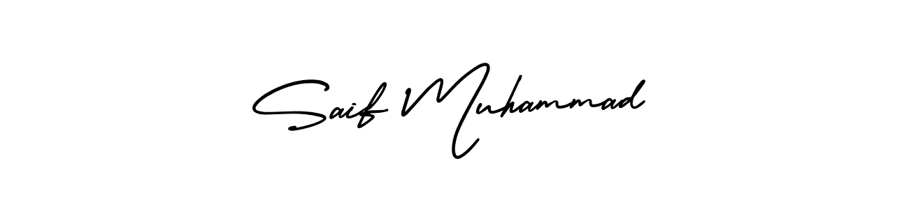 This is the best signature style for the Saif Muhammad name. Also you like these signature font (AmerikaSignatureDemo-Regular). Mix name signature. Saif Muhammad signature style 3 images and pictures png