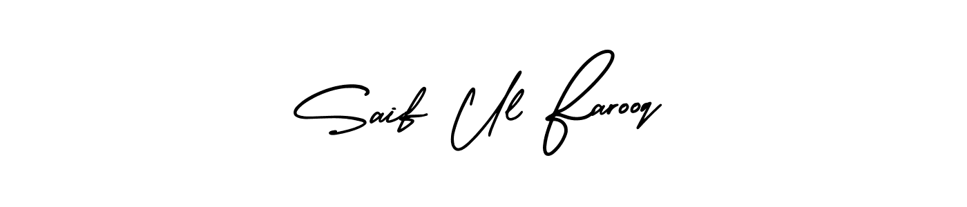 Also we have Saif Ul Farooq name is the best signature style. Create professional handwritten signature collection using AmerikaSignatureDemo-Regular autograph style. Saif Ul Farooq signature style 3 images and pictures png