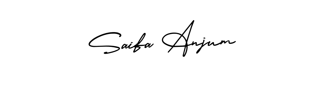 This is the best signature style for the Saifa Anjum name. Also you like these signature font (AmerikaSignatureDemo-Regular). Mix name signature. Saifa Anjum signature style 3 images and pictures png
