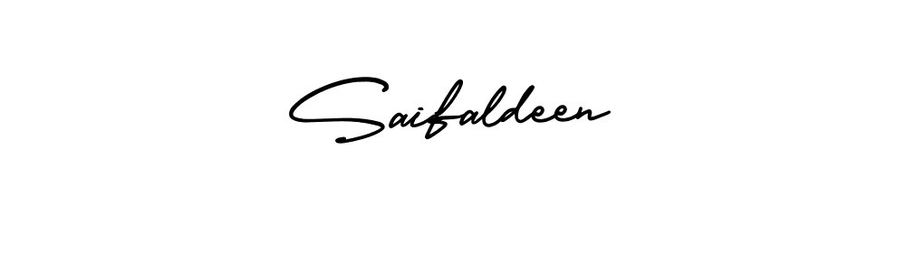 You should practise on your own different ways (AmerikaSignatureDemo-Regular) to write your name (Saifaldeen) in signature. don't let someone else do it for you. Saifaldeen signature style 3 images and pictures png