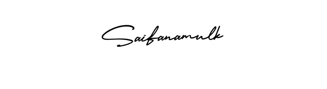 Also we have Saifanamulk name is the best signature style. Create professional handwritten signature collection using AmerikaSignatureDemo-Regular autograph style. Saifanamulk signature style 3 images and pictures png