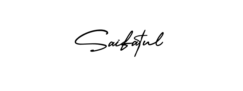 Make a beautiful signature design for name Saifatul. Use this online signature maker to create a handwritten signature for free. Saifatul signature style 3 images and pictures png