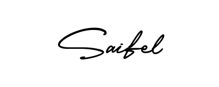 Get inspired by this graceful AmerikaSignatureDemo-Regular signature style for name Saifel. Smooth loops and balanced proportions for everyday use. Saifel signature style 3 images and pictures png