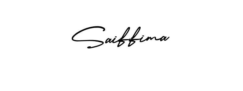 Design your own signature with our free online signature maker. With this signature software, you can create a handwritten (AmerikaSignatureDemo-Regular) signature for name Saiffima. Saiffima signature style 3 images and pictures png