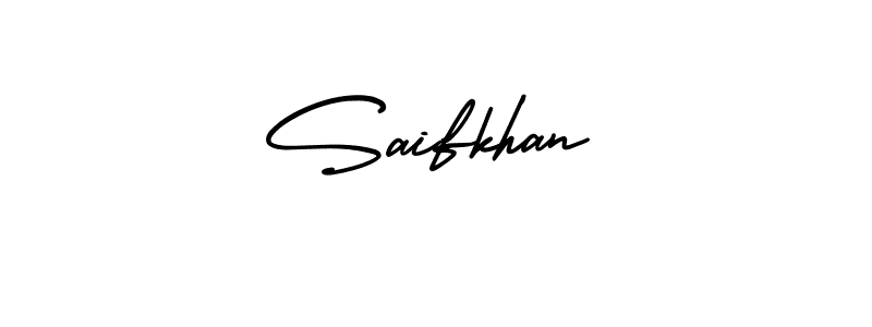 Create a beautiful signature design for name Saifkhan. With this signature (AmerikaSignatureDemo-Regular) fonts, you can make a handwritten signature for free. Saifkhan signature style 3 images and pictures png