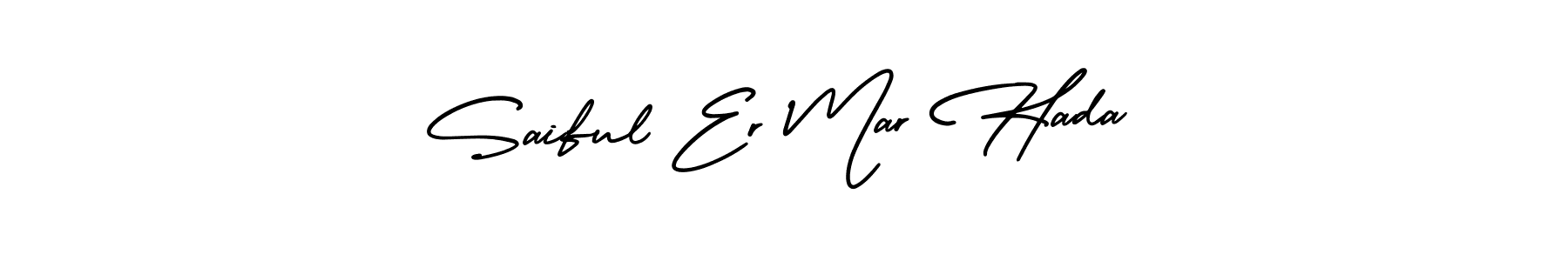 Make a beautiful signature design for name Saiful Er Mar Hada. With this signature (AmerikaSignatureDemo-Regular) style, you can create a handwritten signature for free. Saiful Er Mar Hada signature style 3 images and pictures png