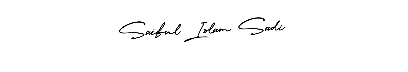 Design your own signature with our free online signature maker. With this signature software, you can create a handwritten (AmerikaSignatureDemo-Regular) signature for name Saiful Islam Sadi. Saiful Islam Sadi signature style 3 images and pictures png