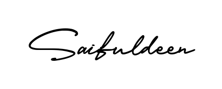 Create a beautiful signature design for name Saifuldeen. With this signature (AmerikaSignatureDemo-Regular) fonts, you can make a handwritten signature for free. Saifuldeen signature style 3 images and pictures png
