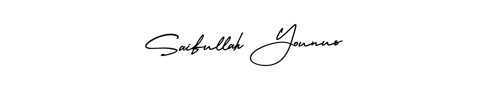 Design your own signature with our free online signature maker. With this signature software, you can create a handwritten (AmerikaSignatureDemo-Regular) signature for name Saifullah Younus. Saifullah Younus signature style 3 images and pictures png