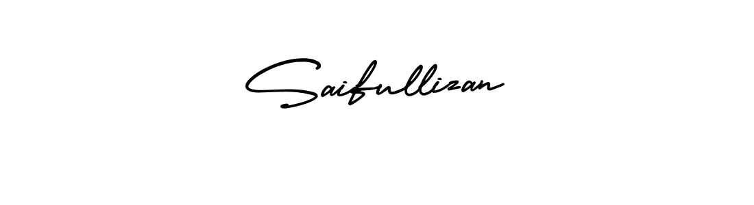 Make a beautiful signature design for name Saifullizan. With this signature (AmerikaSignatureDemo-Regular) style, you can create a handwritten signature for free. Saifullizan signature style 3 images and pictures png