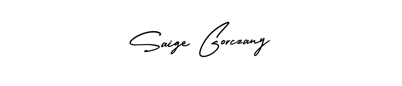 AmerikaSignatureDemo-Regular is a professional signature style that is perfect for those who want to add a touch of class to their signature. It is also a great choice for those who want to make their signature more unique. Get Saige Gorczany name to fancy signature for free. Saige Gorczany signature style 3 images and pictures png