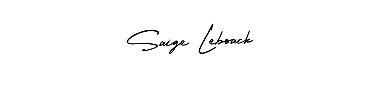 How to make Saige Lebsack signature? AmerikaSignatureDemo-Regular is a professional autograph style. Create handwritten signature for Saige Lebsack name. Saige Lebsack signature style 3 images and pictures png