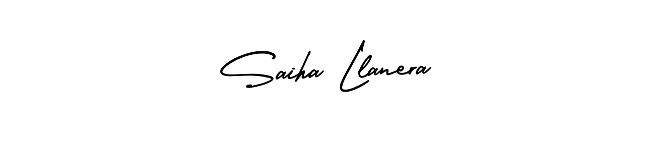 Make a short Saiha Llanera signature style. Manage your documents anywhere anytime using AmerikaSignatureDemo-Regular. Create and add eSignatures, submit forms, share and send files easily. Saiha Llanera signature style 3 images and pictures png