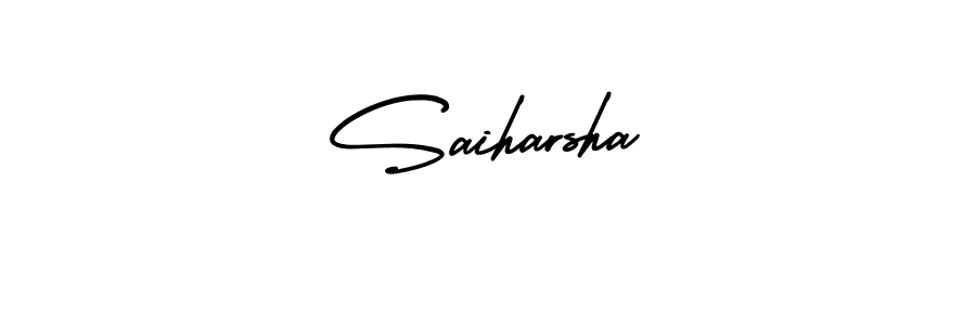 How to make Saiharsha signature? AmerikaSignatureDemo-Regular is a professional autograph style. Create handwritten signature for Saiharsha name. Saiharsha signature style 3 images and pictures png