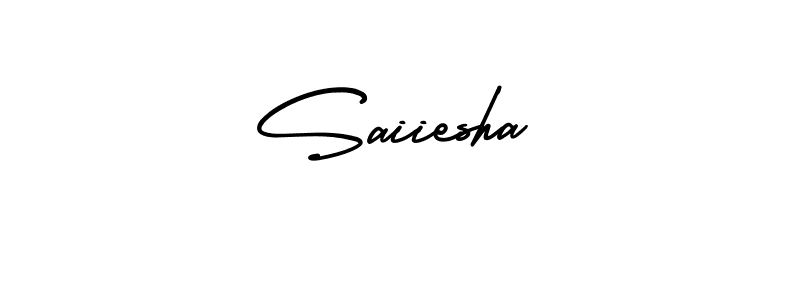 Design your own signature with our free online signature maker. With this signature software, you can create a handwritten (AmerikaSignatureDemo-Regular) signature for name Saiiesha. Saiiesha signature style 3 images and pictures png