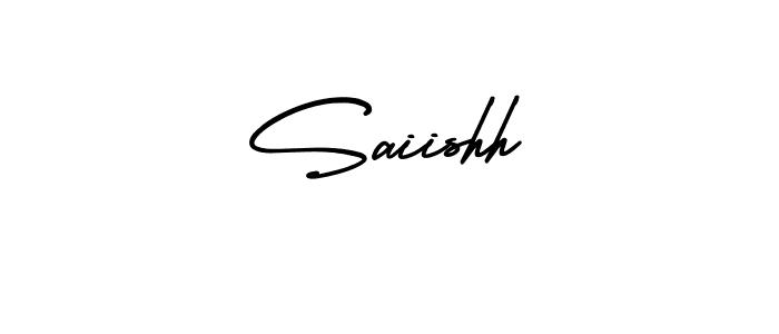 Design your own signature with our free online signature maker. With this signature software, you can create a handwritten (AmerikaSignatureDemo-Regular) signature for name Saiishh. Saiishh signature style 3 images and pictures png