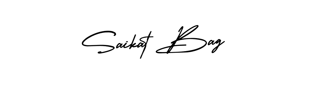 Make a beautiful signature design for name Saikat Bag. Use this online signature maker to create a handwritten signature for free. Saikat Bag signature style 3 images and pictures png