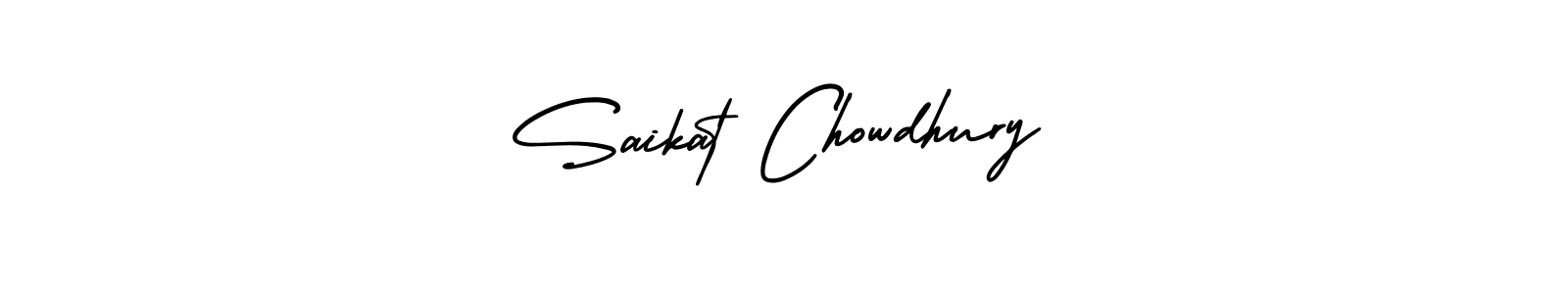 Make a beautiful signature design for name Saikat Chowdhury. With this signature (AmerikaSignatureDemo-Regular) style, you can create a handwritten signature for free. Saikat Chowdhury signature style 3 images and pictures png