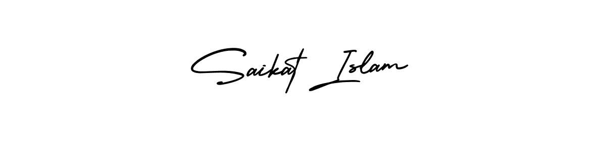 if you are searching for the best signature style for your name Saikat Islam. so please give up your signature search. here we have designed multiple signature styles  using AmerikaSignatureDemo-Regular. Saikat Islam signature style 3 images and pictures png