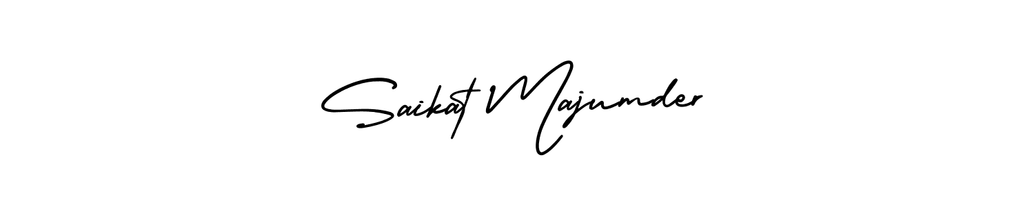 AmerikaSignatureDemo-Regular is a professional signature style that is perfect for those who want to add a touch of class to their signature. It is also a great choice for those who want to make their signature more unique. Get Saikat Majumder name to fancy signature for free. Saikat Majumder signature style 3 images and pictures png