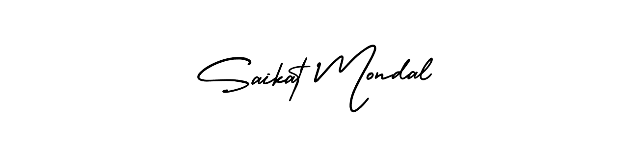 Similarly AmerikaSignatureDemo-Regular is the best handwritten signature design. Signature creator online .You can use it as an online autograph creator for name Saikat Mondal. Saikat Mondal signature style 3 images and pictures png