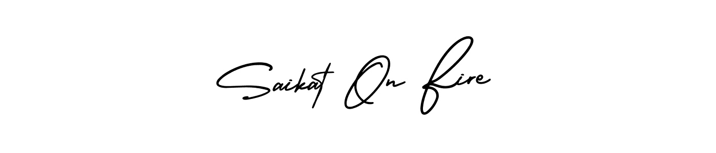 It looks lik you need a new signature style for name Saikat On Fire. Design unique handwritten (AmerikaSignatureDemo-Regular) signature with our free signature maker in just a few clicks. Saikat On Fire signature style 3 images and pictures png