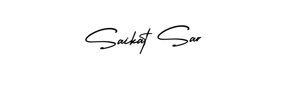 It looks lik you need a new signature style for name Saikat Sar. Design unique handwritten (AmerikaSignatureDemo-Regular) signature with our free signature maker in just a few clicks. Saikat Sar signature style 3 images and pictures png