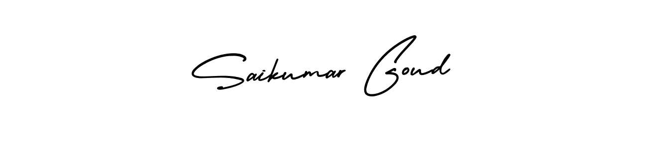 if you are searching for the best signature style for your name Saikumar Goud. so please give up your signature search. here we have designed multiple signature styles  using AmerikaSignatureDemo-Regular. Saikumar Goud signature style 3 images and pictures png
