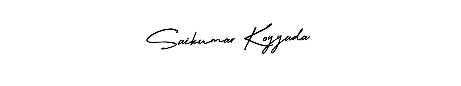 Create a beautiful signature design for name Saikumar Koyyada. With this signature (AmerikaSignatureDemo-Regular) fonts, you can make a handwritten signature for free. Saikumar Koyyada signature style 3 images and pictures png