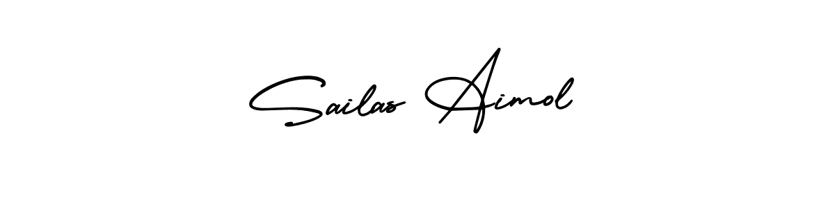 Use a signature maker to create a handwritten signature online. With this signature software, you can design (AmerikaSignatureDemo-Regular) your own signature for name Sailas Aimol. Sailas Aimol signature style 3 images and pictures png