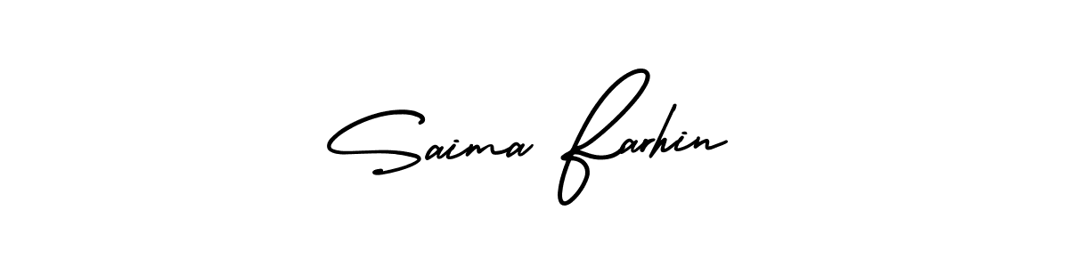 Best and Professional Signature Style for Saima Farhin. AmerikaSignatureDemo-Regular Best Signature Style Collection. Saima Farhin signature style 3 images and pictures png