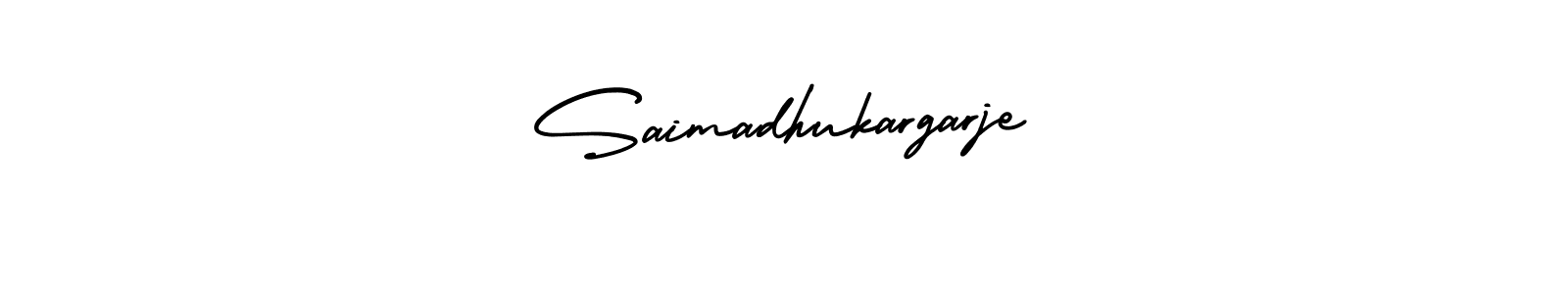 Make a beautiful signature design for name Saimadhukargarje. Use this online signature maker to create a handwritten signature for free. Saimadhukargarje signature style 3 images and pictures png