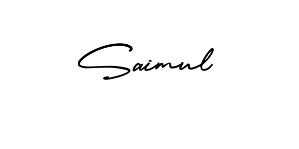 if you are searching for the best signature style for your name Saimul. so please give up your signature search. here we have designed multiple signature styles  using AmerikaSignatureDemo-Regular. Saimul signature style 3 images and pictures png