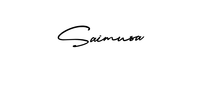 It looks lik you need a new signature style for name Saimusa. Design unique handwritten (AmerikaSignatureDemo-Regular) signature with our free signature maker in just a few clicks. Saimusa signature style 3 images and pictures png