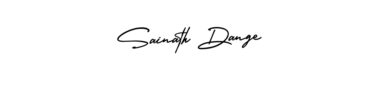 How to make Sainath Dange name signature. Use AmerikaSignatureDemo-Regular style for creating short signs online. This is the latest handwritten sign. Sainath Dange signature style 3 images and pictures png