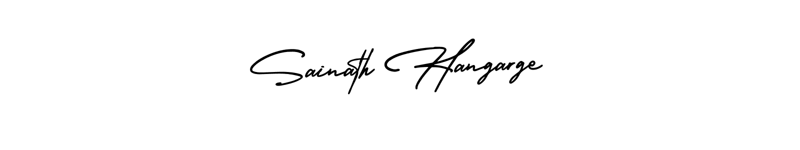 Make a beautiful signature design for name Sainath Hangarge. With this signature (AmerikaSignatureDemo-Regular) style, you can create a handwritten signature for free. Sainath Hangarge signature style 3 images and pictures png