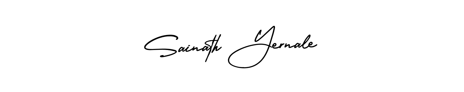 It looks lik you need a new signature style for name Sainath Yernale. Design unique handwritten (AmerikaSignatureDemo-Regular) signature with our free signature maker in just a few clicks. Sainath Yernale signature style 3 images and pictures png