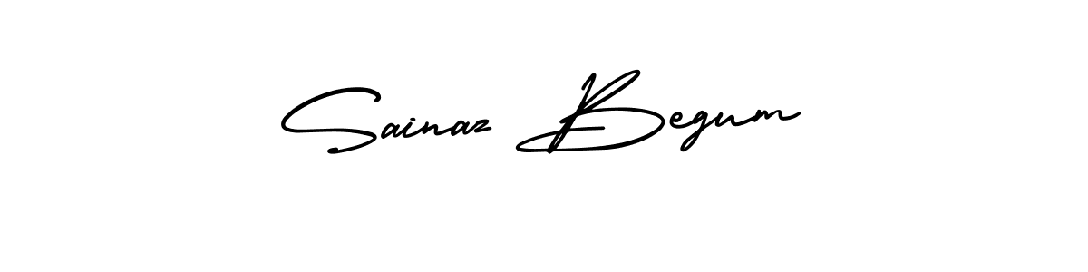 Use a signature maker to create a handwritten signature online. With this signature software, you can design (AmerikaSignatureDemo-Regular) your own signature for name Sainaz Begum. Sainaz Begum signature style 3 images and pictures png