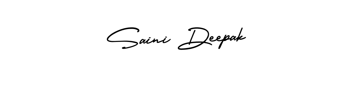 Make a beautiful signature design for name Saini Deepak. With this signature (AmerikaSignatureDemo-Regular) style, you can create a handwritten signature for free. Saini Deepak signature style 3 images and pictures png