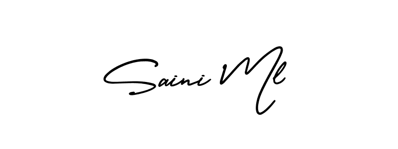 You can use this online signature creator to create a handwritten signature for the name Saini Ml. This is the best online autograph maker. Saini Ml signature style 3 images and pictures png