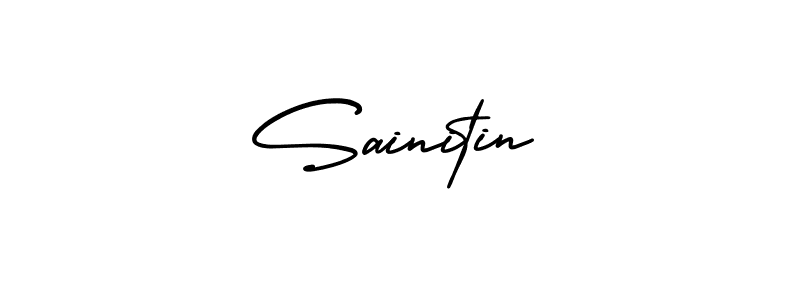 Design your own signature with our free online signature maker. With this signature software, you can create a handwritten (AmerikaSignatureDemo-Regular) signature for name Sainitin. Sainitin signature style 3 images and pictures png