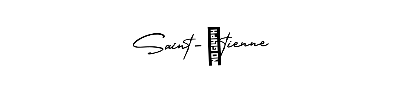 The best way (AmerikaSignatureDemo-Regular) to make a short signature is to pick only two or three words in your name. The name Saint-Étienne include a total of six letters. For converting this name. Saint-Étienne signature style 3 images and pictures png